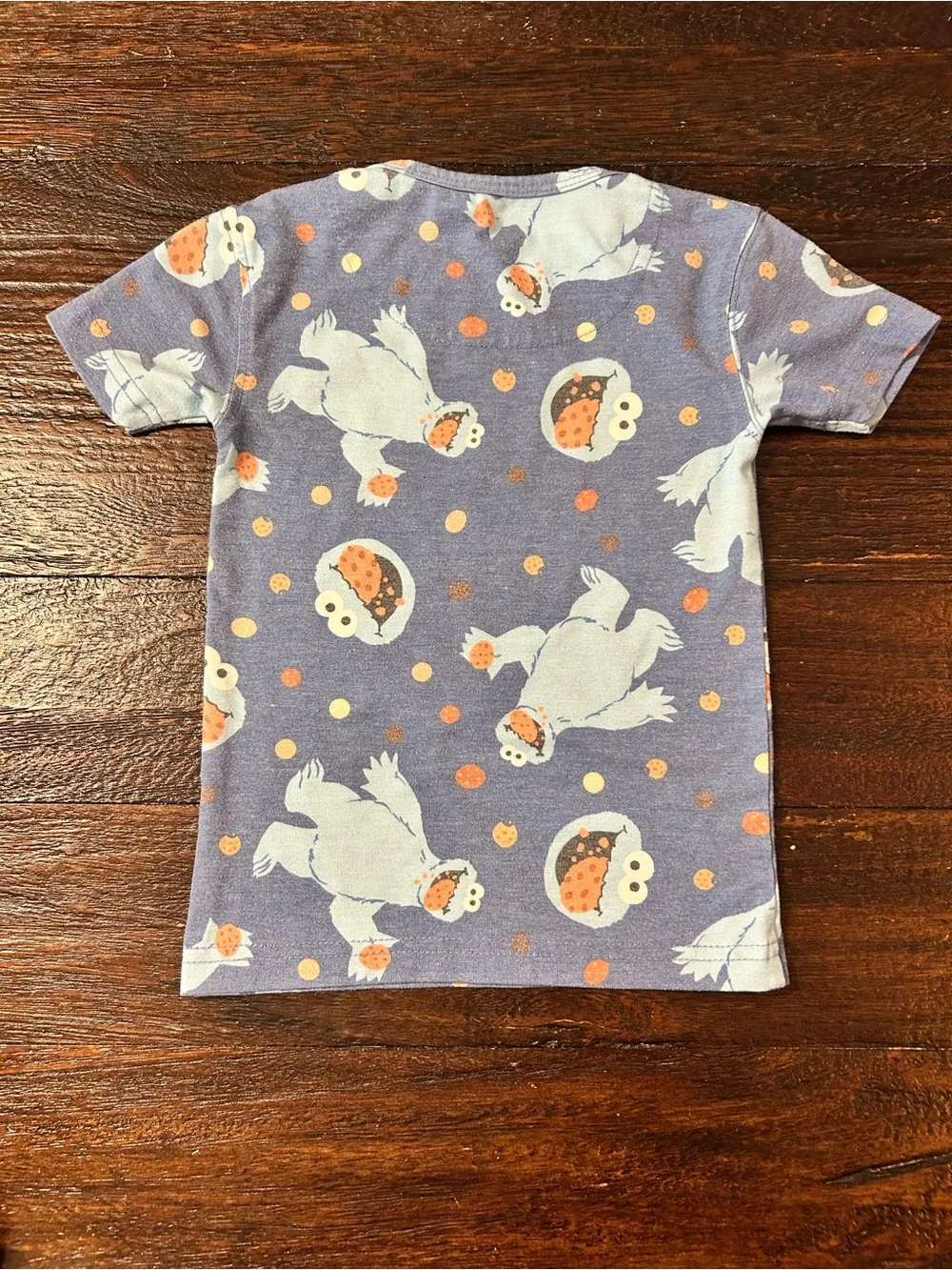 Copper Pearl Cookie Monster- 2pc Short Sleeve Pajama Set - 2T
